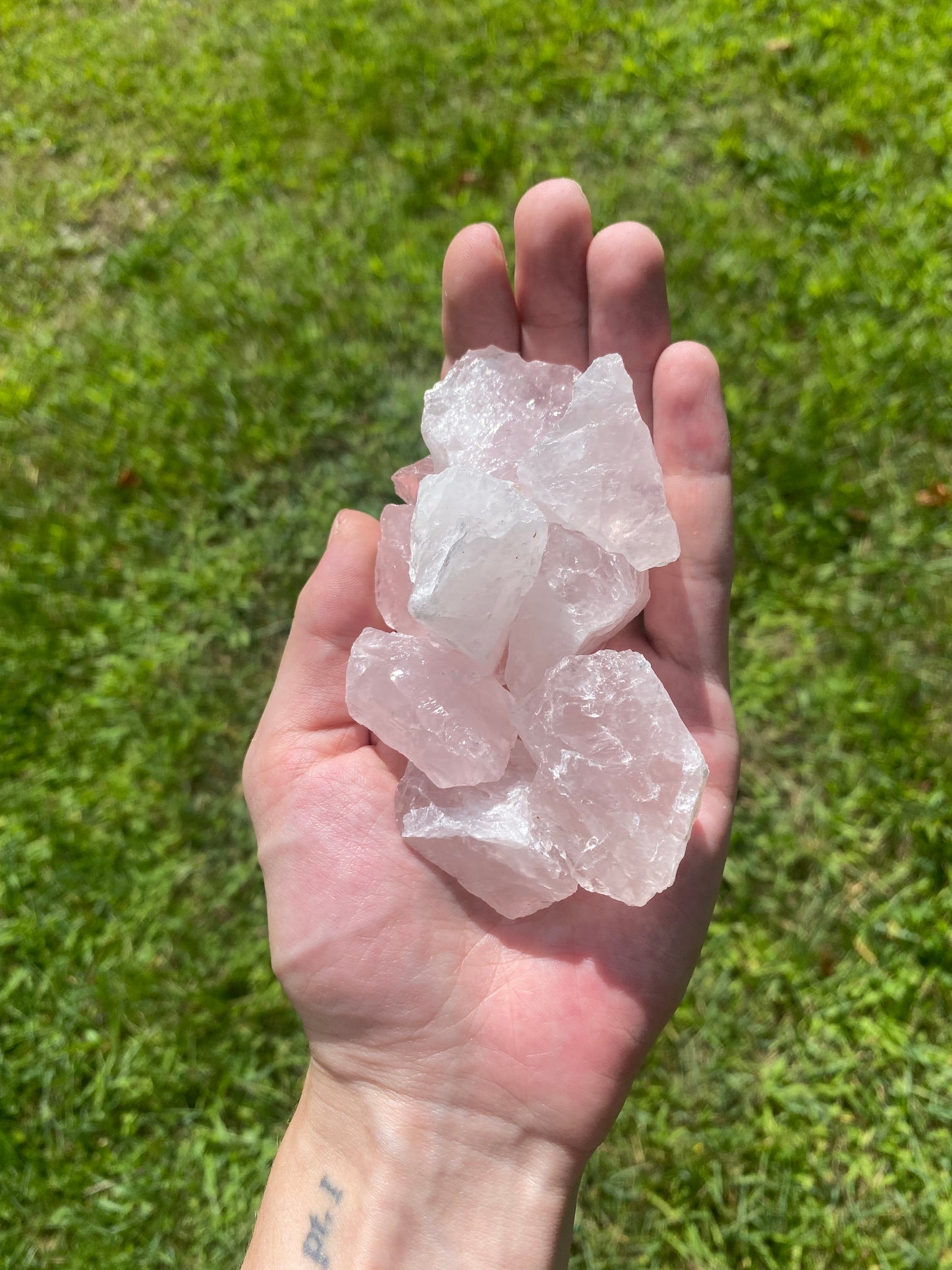 Raw Rose Quartz Crystals