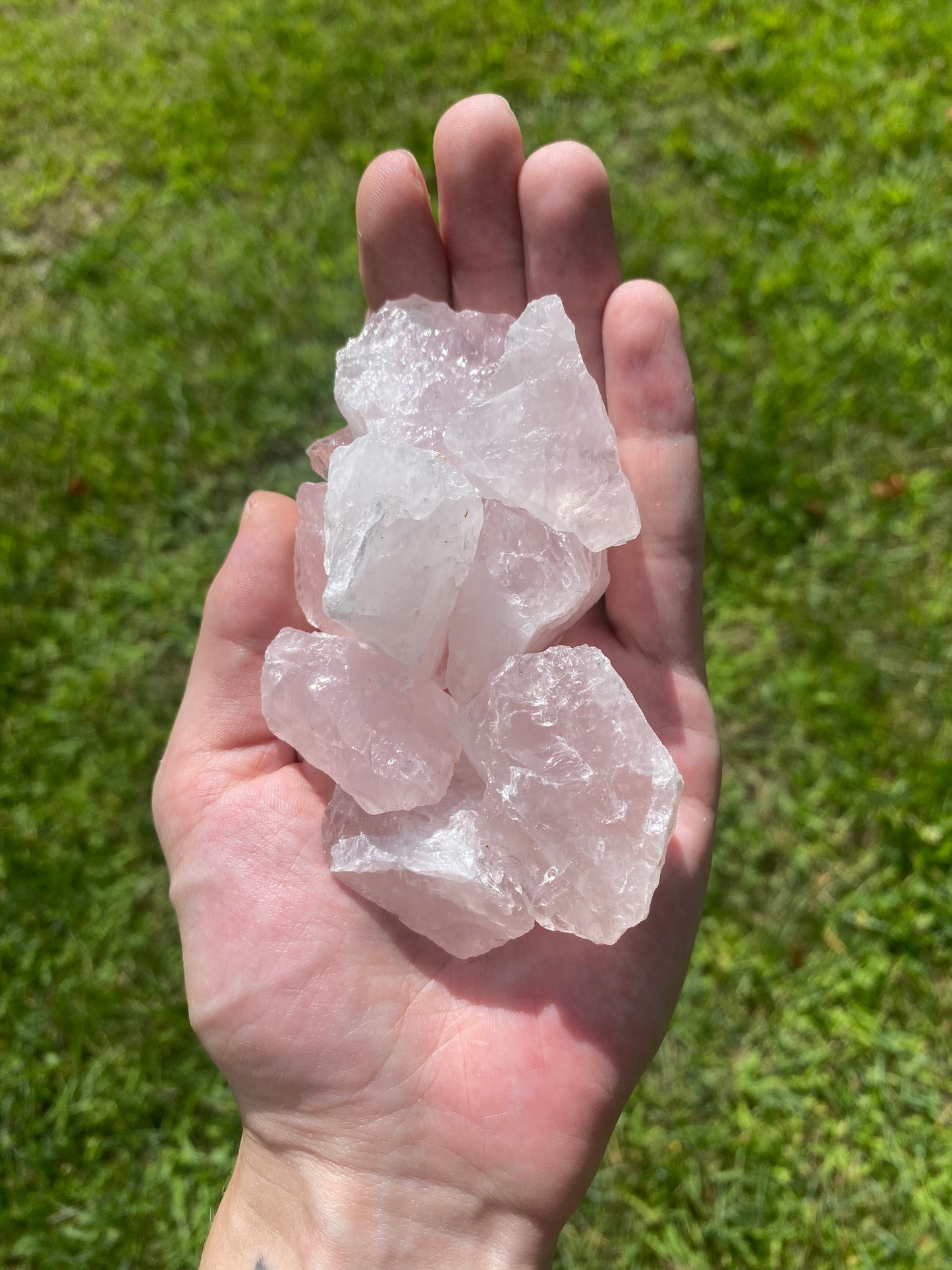 Raw Rose Quartz Crystals