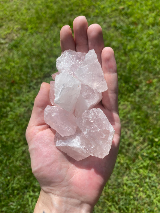 Raw Rose Quartz Crystals