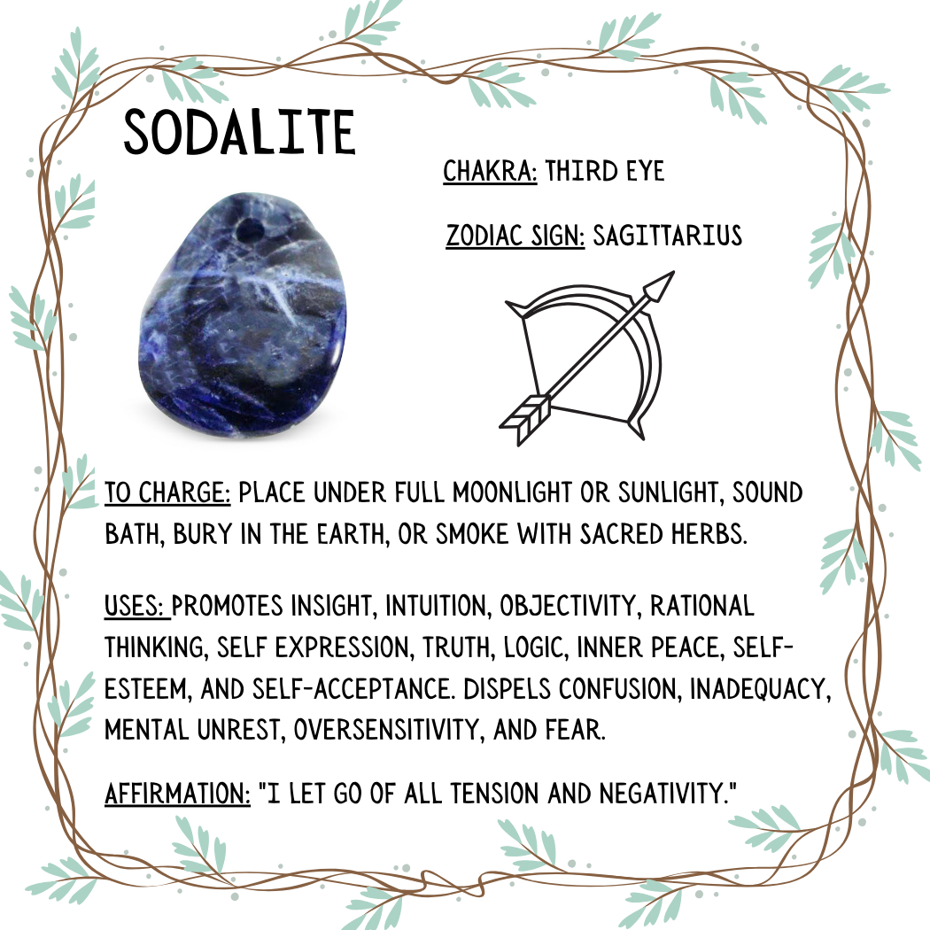 Handmade Sodalite Stainless Steel Fidget Ring