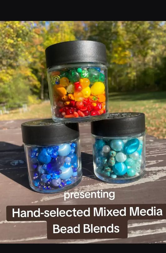 Multi-Colored Mixed Media Bead Blends